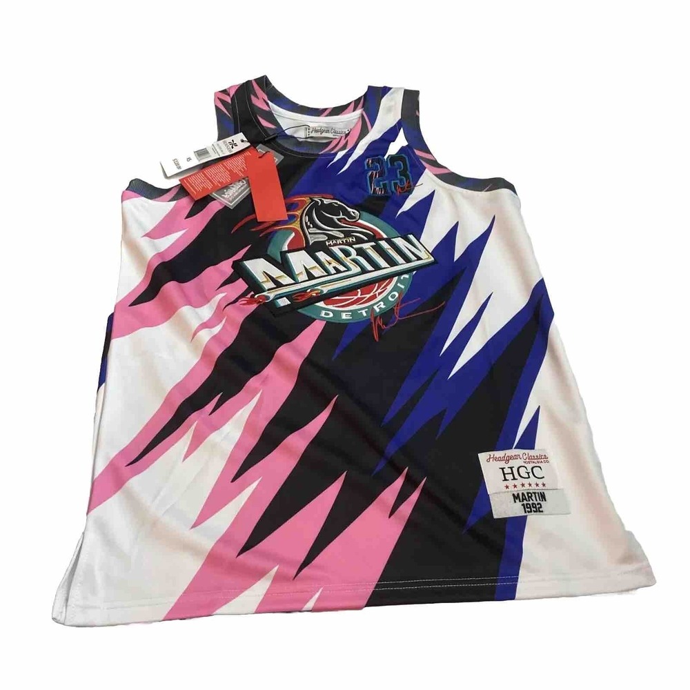 headgear classics jersey XS Martin Detroit Basketball HGC095X-BBJ-22